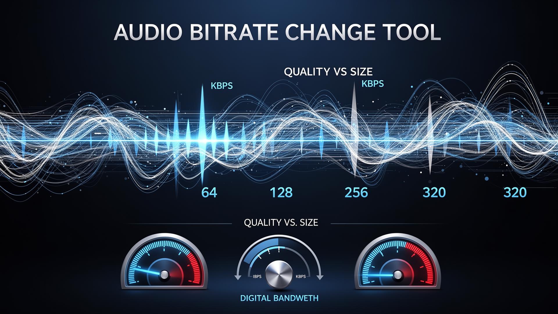 How to change an audio file bitrate?