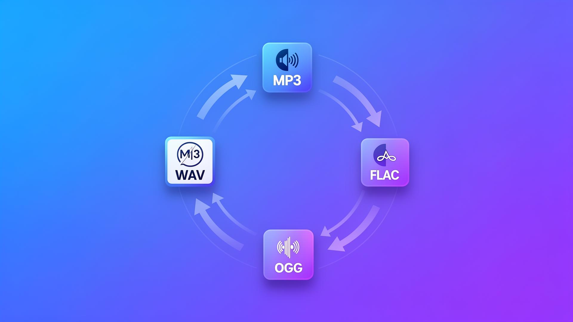 How to change an audio file format?