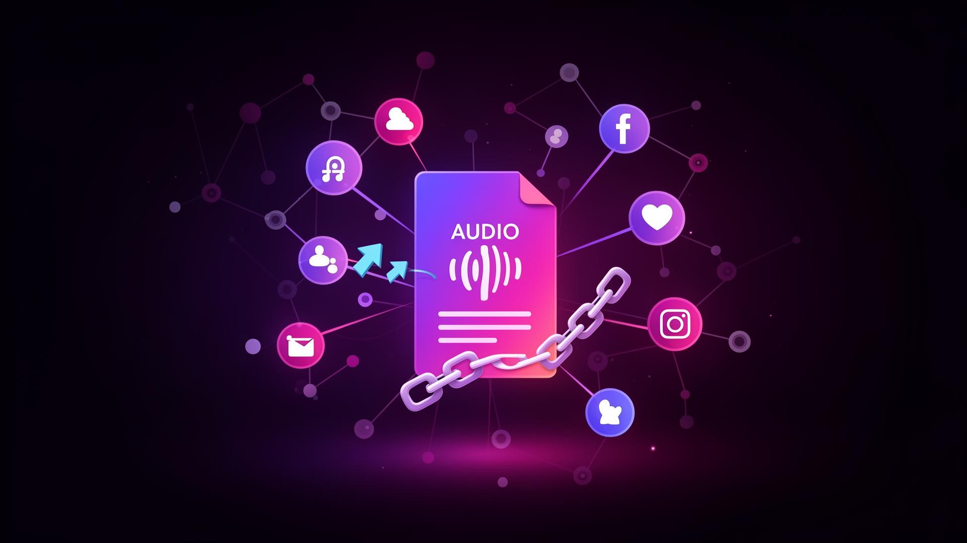How to share an audio file easily?
